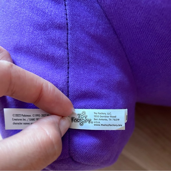 Pokemon Gengar 20” Purple Plush EUC Pokemon Licensed Tag 2022 Team Rocket Anime - Picture 8 of 11